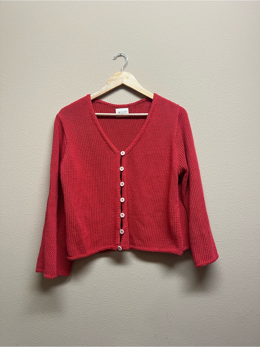 Jaggery London Paola cardigan red size 1